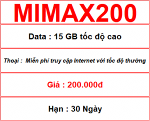Mimax200 15gb