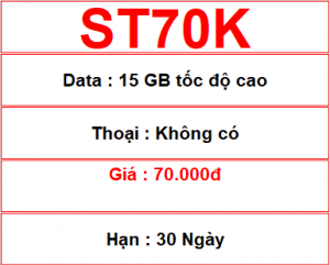 St70k 15gb 30 NgÀy