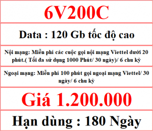 6v200c 120gb 180 NgÀy