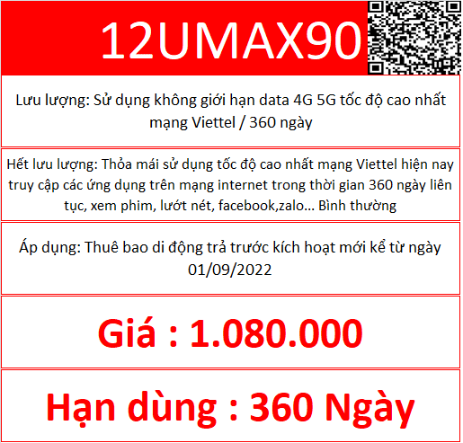 12UMAX90 4 12umax90 Viettel