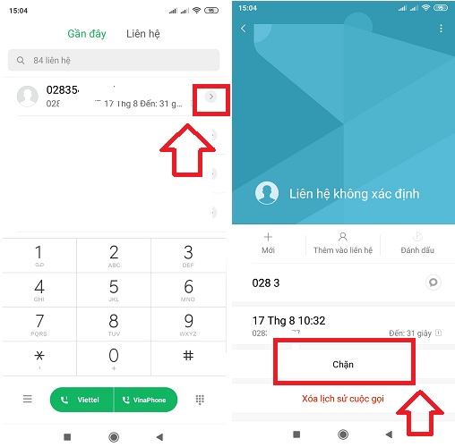 Bí Kíp Chặn Tin Nhắn Rác 5 Chặn cuộc gọi rác trên điện thoại android