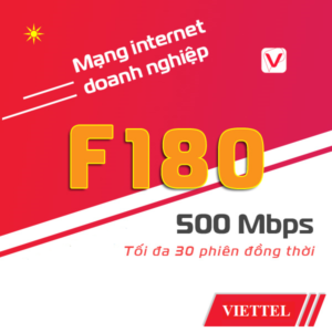 Gói F180 Đa Phiên Viettel Giải Pháp Internet Tối Ưu Cho Doanh Nghiệp & Cá Nhân