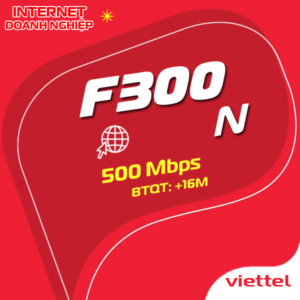 Cước F300N Viettel Giải Pháp Internet Tối Ưu Cho Doanh Nghiệp Quy Mô Lớn
