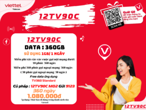 Gói cước 12TV90C Viettel
