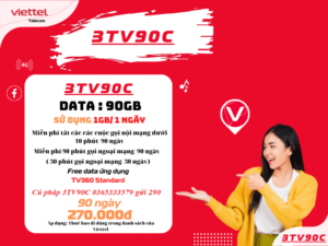 Gói cước 3TV90C Viettel