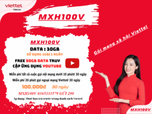 Gói cước MXH100V VIETTEL