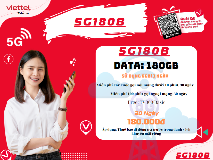 5G180B VIETTEL 6GB MỖI NGÀY