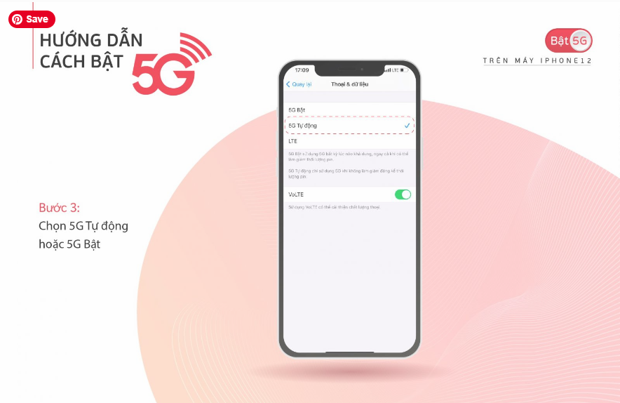 Bước 3 Cách bật sóng 5G trên Iphone 12 đơn giản hiệu quả