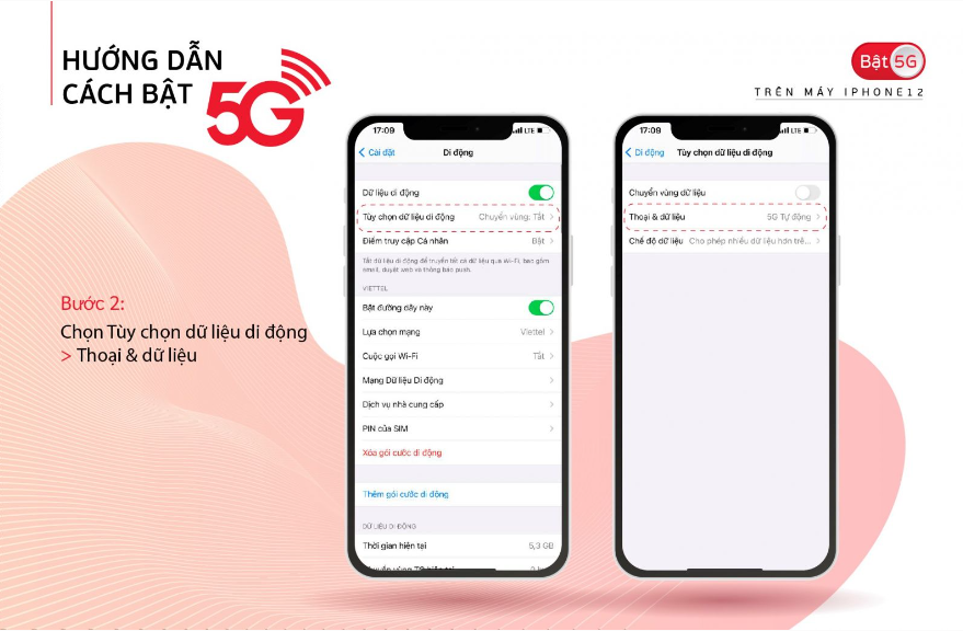 bước 2 Cách bật sóng 5G trên Iphone 12 đơn giản hiệu quả