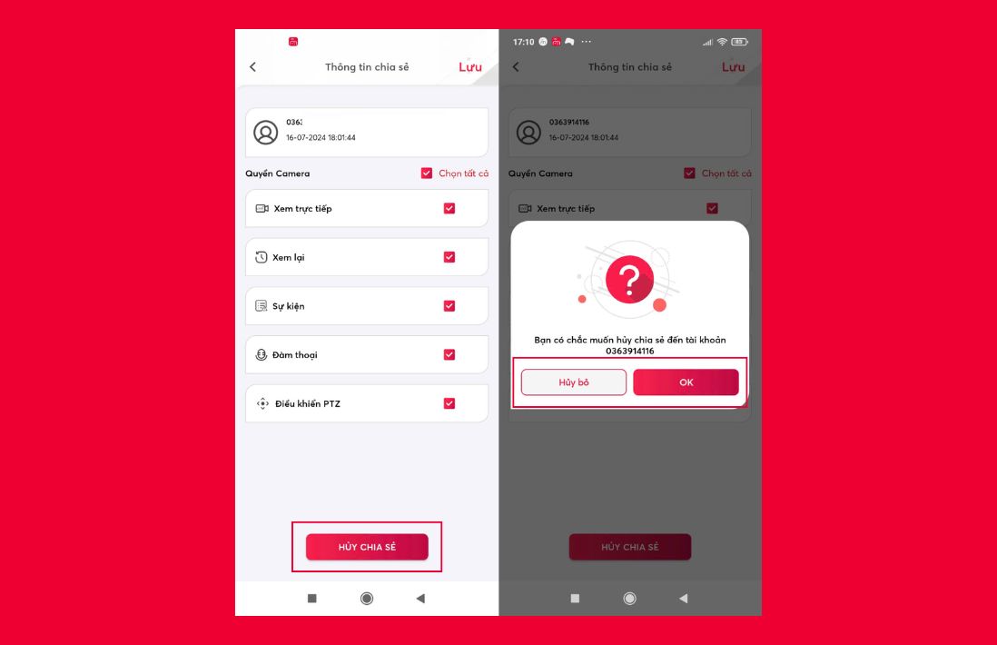 Hướng dẫn cách xóa thiết bị camera trên điện thoại khác đơn giản 8 Xóa thiết bị camera trên một điện thoại khác