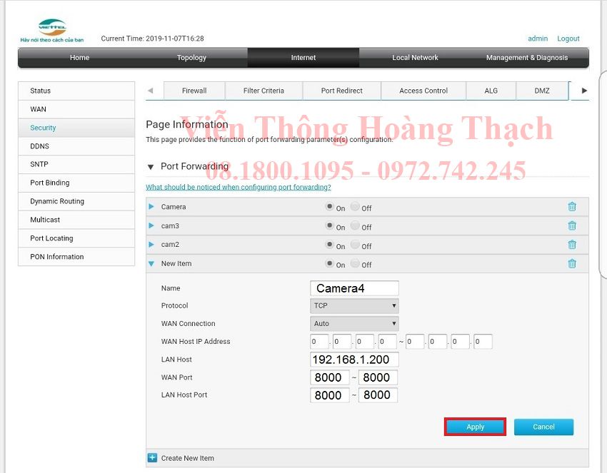 mo port modem F670Y 5