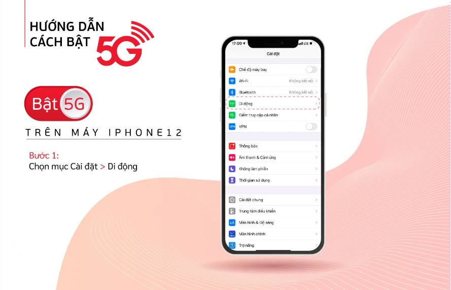 Cách bật sóng 5G Viettel trên iPhone 12 đơn giản hiệu quả tức thì 2 Cách bật sóng 5G Viettel trên iPhone 12 đơn giản hiệu quả tức thì