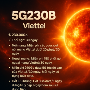 Gói Cước 5g230b Viettel