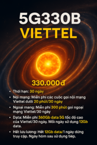 Gói Cước 5g330b Viettel