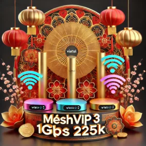 Nâng Cấp Meshvip3 Viettel Tốc Độ 1gbps 4 Thiết Bị Wifi6 Chỉ 225k Tháng