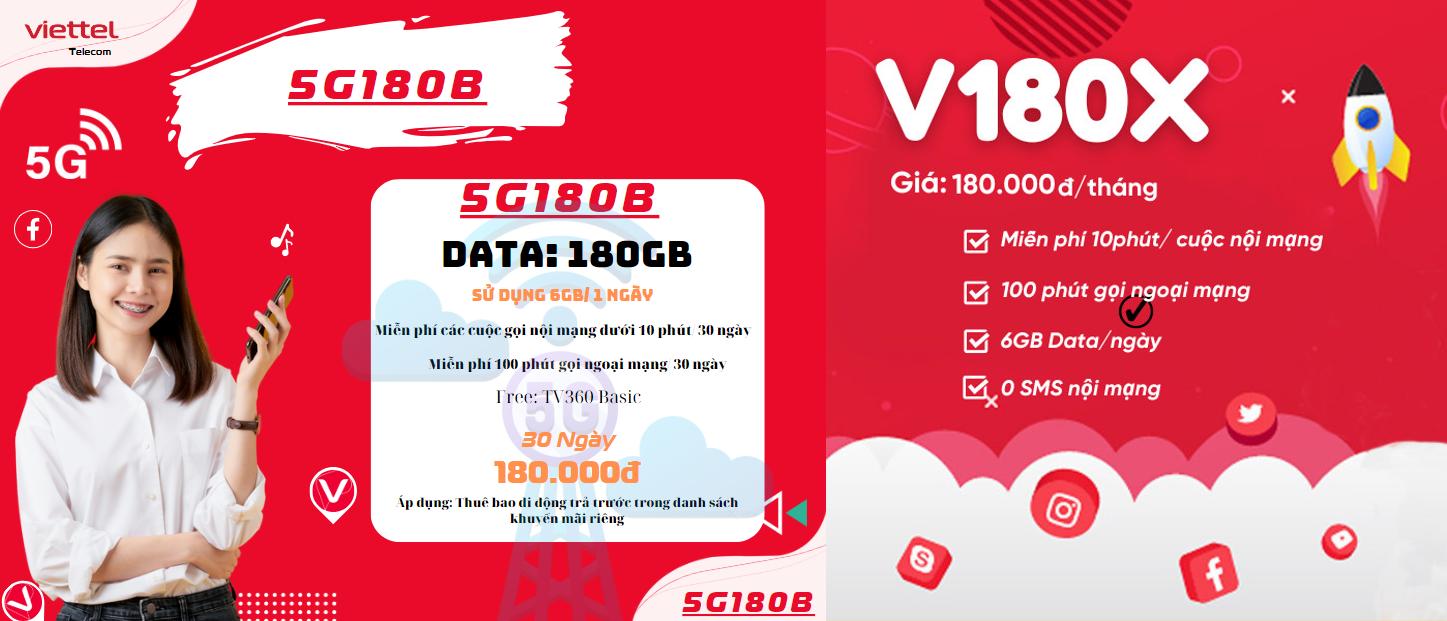 So Sánh Chi Tiết Gói Cước Viettel 5g180b Và V180x