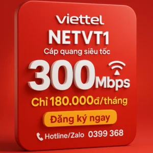 Gói cước Internet Net1VT Viettel