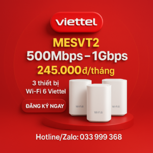Gói Cước Internet MESHVT2 Viettel