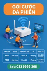 GÓI CƯỚC ĐA PHIÊN VIETTEL