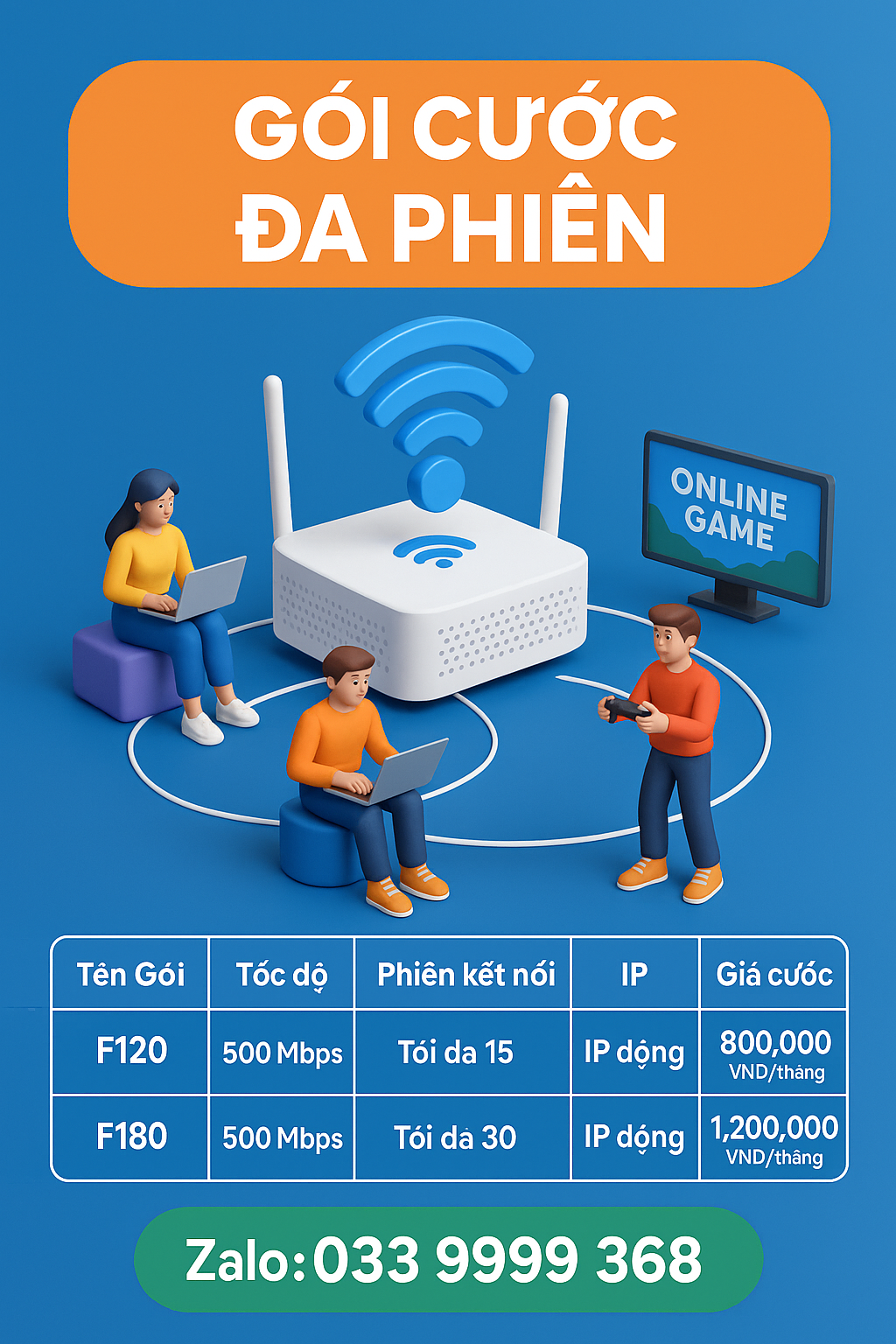 GÓI CƯỚC ĐA PHIÊN VIETTEL 5 GÓI CƯỚC ĐA PHIÊN VIETTEL