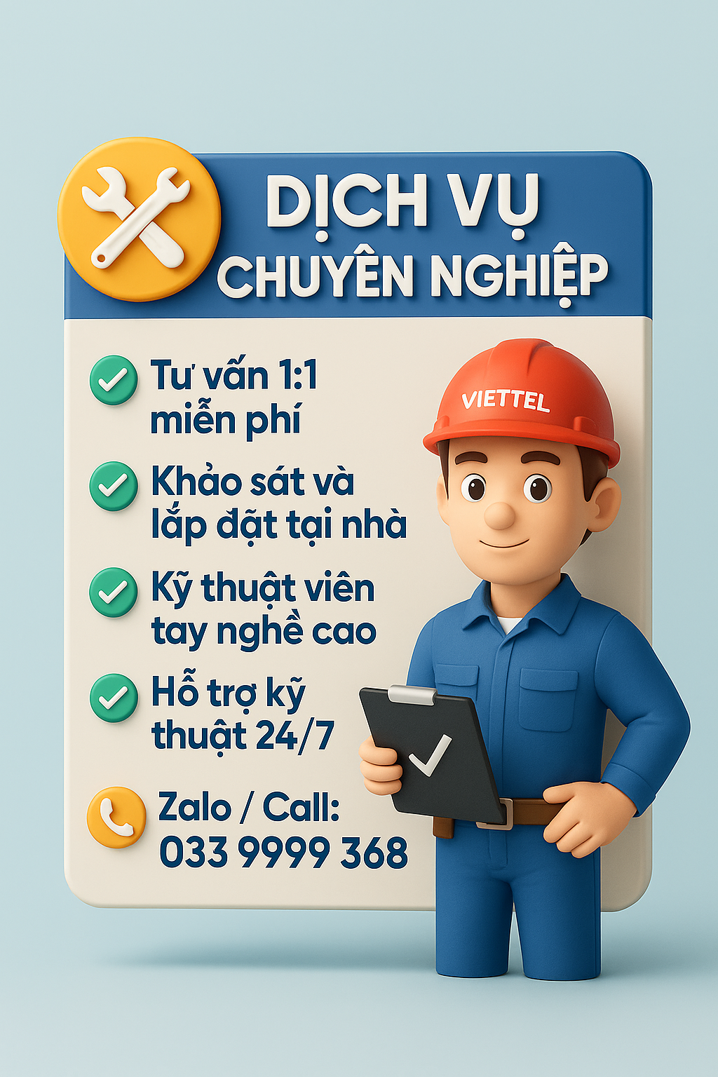 GÓI CƯỚC ĐA PHIÊN VIETTEL 7 DỊch VỤ ChuyÊn NghiỆp