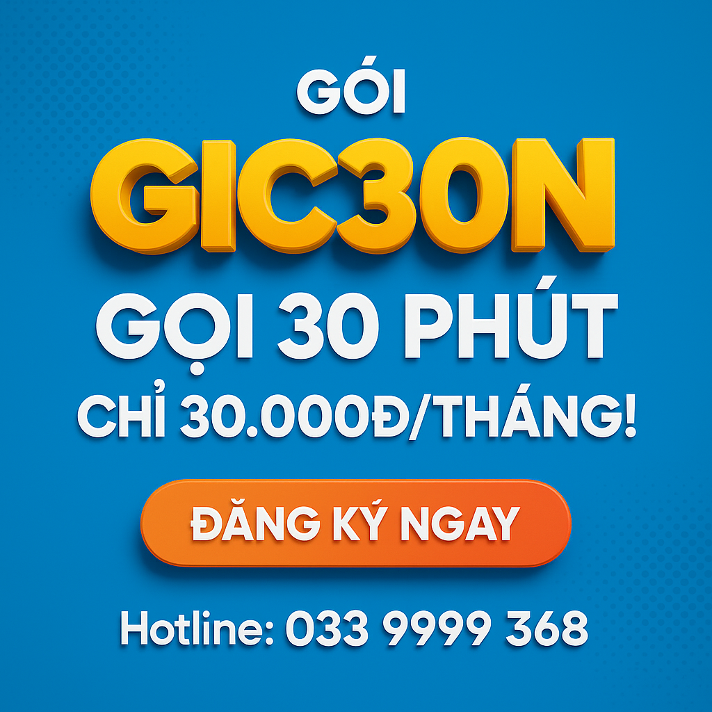 Gói GIC30N Viettel