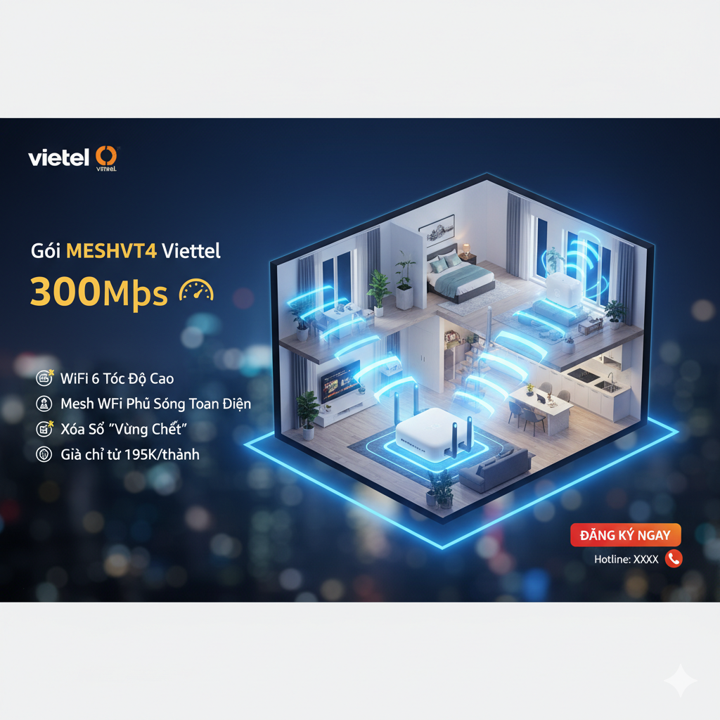 Gói MESHVT4 Viettel 3 Gói Meshvt4 Viettel