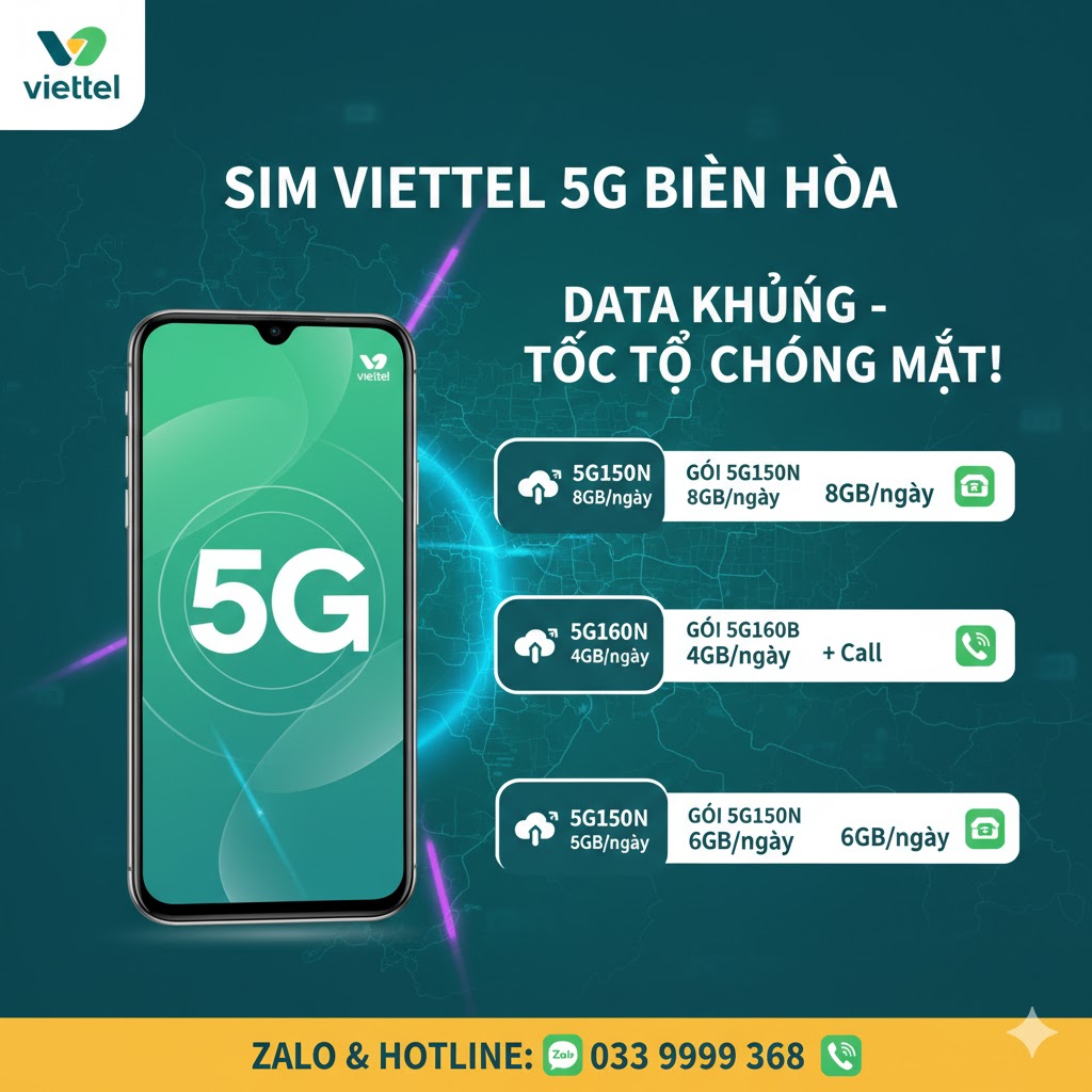 Mua SIM Viettel Tại Biên Hòa Chỉ Với 150k 3 Mua Sim Viettel Tại Biên Hòa Chỉ Với 150k