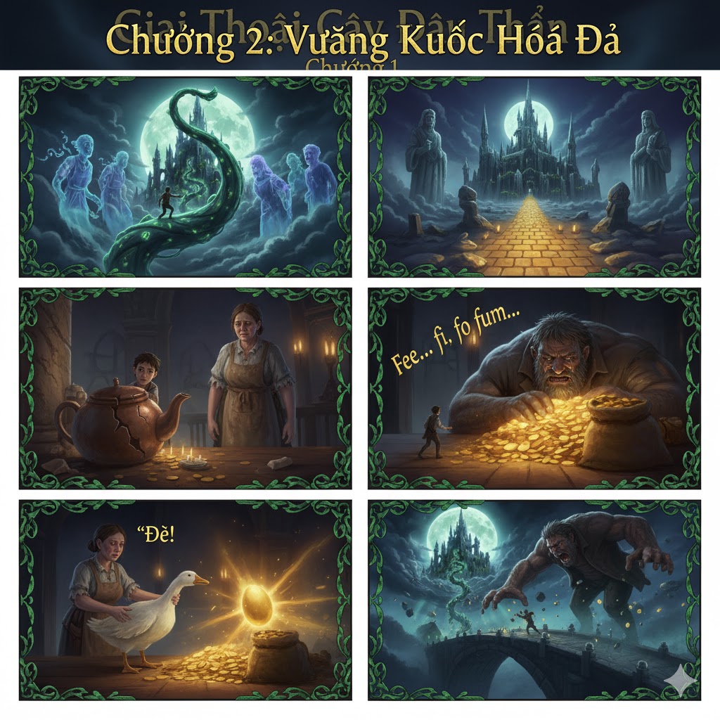 Giai Thoại Cây Đậu Thần 5 Vương Quốc Hóa Đá