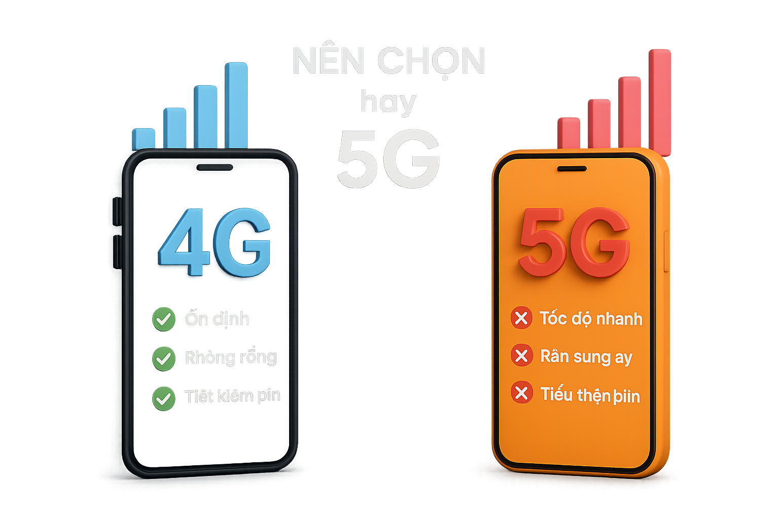 Nên Chọn 4g Hay 5g đã được Tạo Thành Công