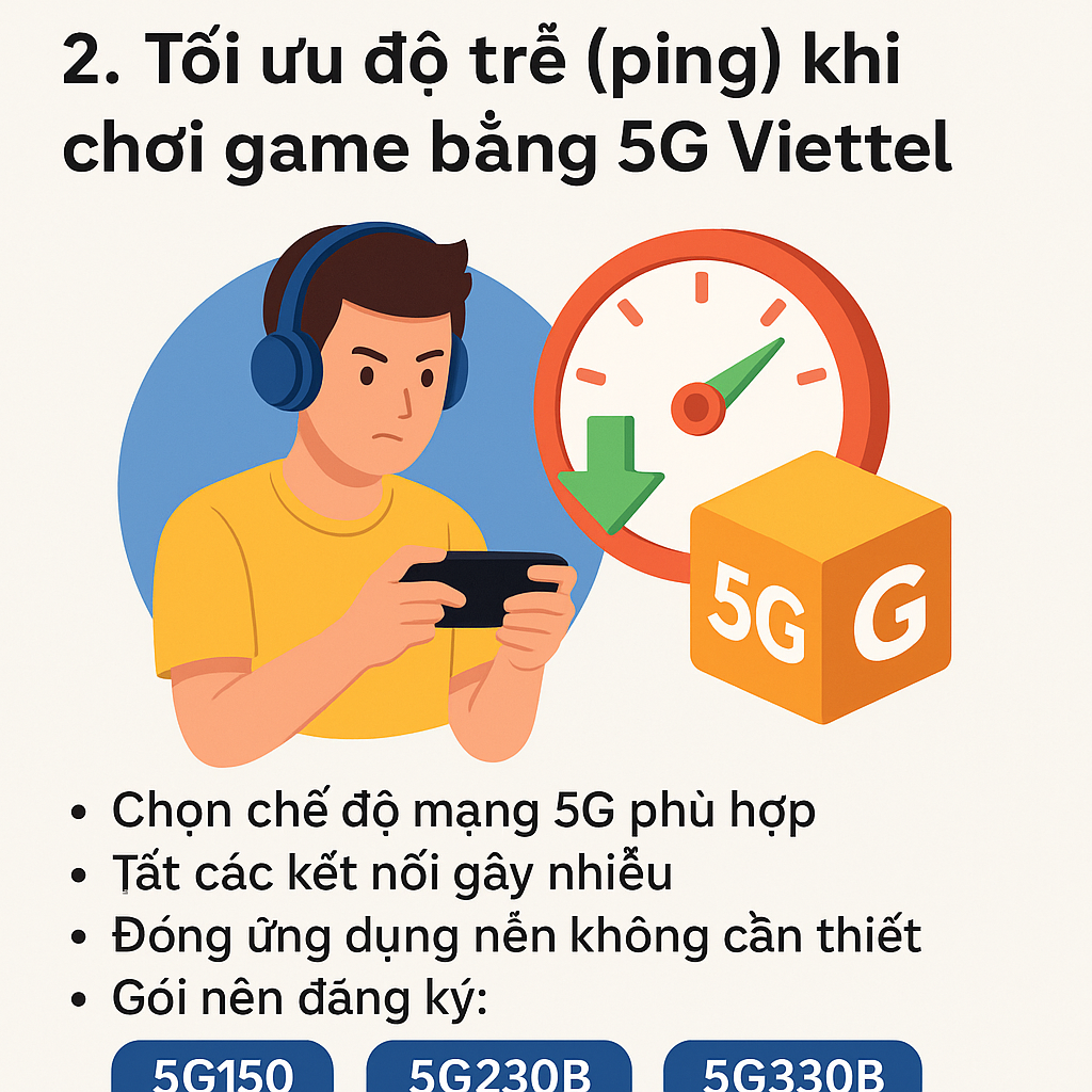HƯỚNG DẪN TỐI ƯU 5G VIETTEL CHO NGƯỜI CHƠI GAME VÀ LIVESTREAM 5 T%E1%BB%91i%20%C6%B0u%20ch%E1%BA%BF%20%C4%91%E1%BB%99%20m%E1%BA%A1ng%20%C4%91%E1%BB%83%20gi%E1%BB%AF%20ping%20%E1%BB%95n%20%C4%91%E1%BB%8Bnh